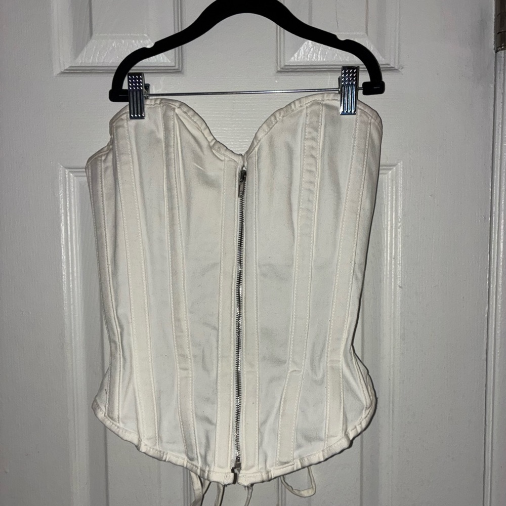 Fashion Nova White Corset Top